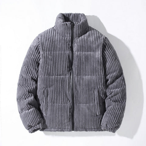 Corduroy Jacket Men Winter Thickening