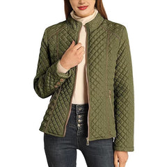 Women's Stand Collar Lightweight Quilted Jacket