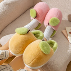 New Winter Chunky-soled Warm Plush Indoor Cotton Slippers