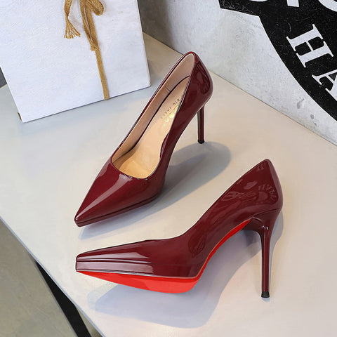 Professional Stylish Patent Leather Pumps