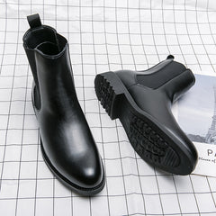 Trendy High Top Leather Shoes