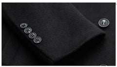 Double breasted woolen coat