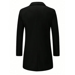 Casual Double-breasted Wool Coat