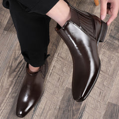 Pointed Toe Chelsea-style Men Fashion Shoes