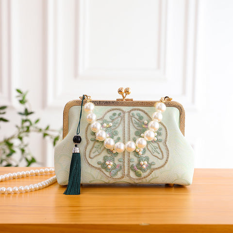 Pearl-embroidered Handbags Shoulder Bags