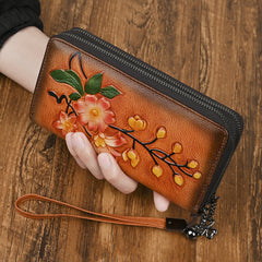 Women's Fashion Double Zipper Long Wallet