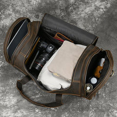 Men's Real Horse Leather Duffel Bag