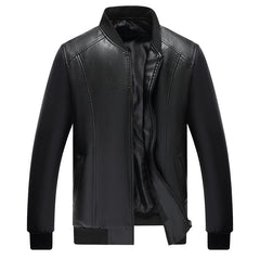 Men's Leather Jackets Spring  Cashmere Men's Loose