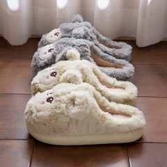 Non-slip Warm And Thick-soled Plush Slippers