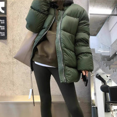 Collarless Cotton Coat Jacket Women