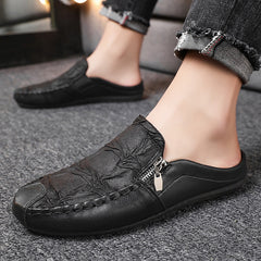 Men's Half Slippers Gommino Trendy Heel-free