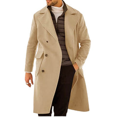 Thickened Long Section Double Breasted Coat