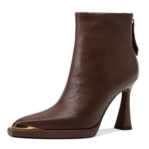 New Pointed Toe Chunky Heel Boots