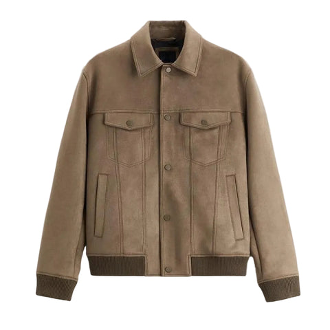 Suede Velvet Jacket Coat
