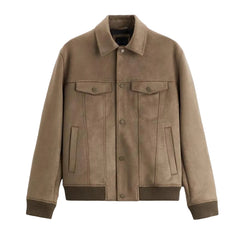 Suede Velvet Jacket Coat