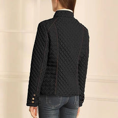 Women's Stand Collar Lightweight Quilted Jacket