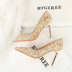 Versatile Rhinestone Wedding Bridal Shoes