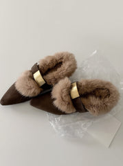 Leather Slingback Shoes Casual Boots