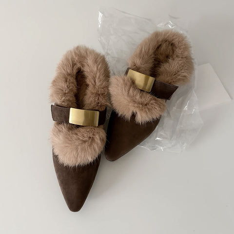 Leather Slingback Shoes Casual Boots