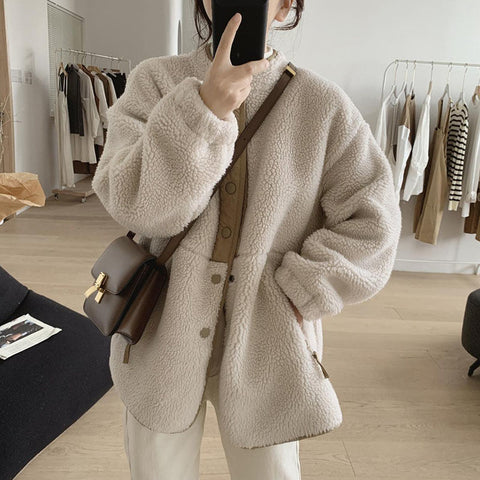 Lamb Wool Coat For Women