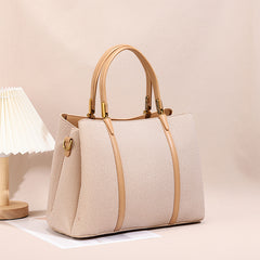 Sophisticated Womens Commuter Bag Spacious Solid-color Tote With A Light-luxury Premium Texture