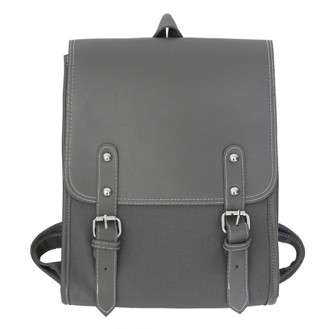 Solid Buckle Business Backpack