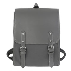Solid Buckle Business Backpack