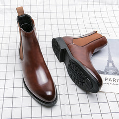 Trendy High Top Leather Shoes