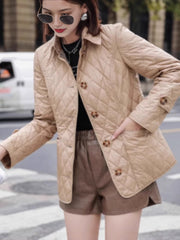 Slim-Fit Diamond-Quilted Cotton Jacket