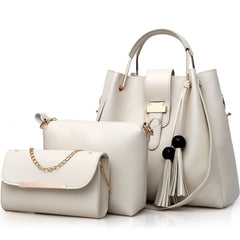 Women Purse And Handbag 3Pcs Bag Set