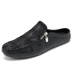 Men's Half Slippers Gommino Trendy Heel-free