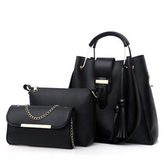 Women Purse And Handbag 3Pcs Bag Set