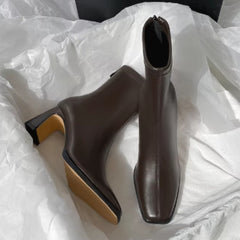 New Style Ankle Boots With Velvet Heels