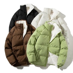 Fashion Winter Warm Plush Thickened Jacket