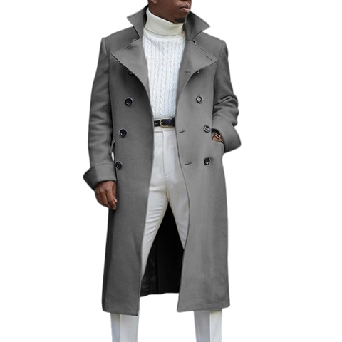 British Loose Coat Mid-Length Trench Coat