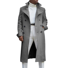 British Loose Coat Mid-Length Trench Coat