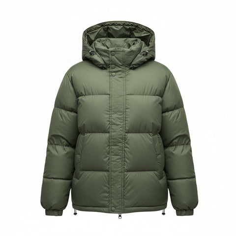 Collarless Cotton Coat Jacket Women