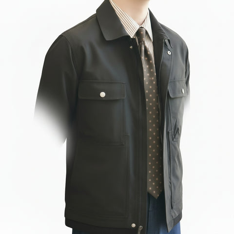 Caramel Multi-pocket Casual Jacket