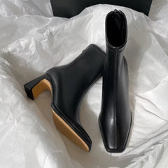 New Style Ankle Boots With Velvet Heels