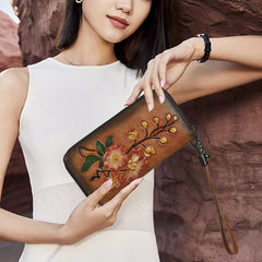 Women's Fashion Double Zipper Long Wallet