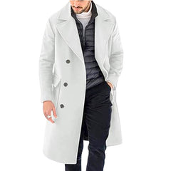 Thickened Long Section Double Breasted Coat