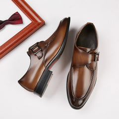 British Style Buckle Shoes Men