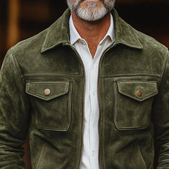 Retro Suede Jacket For Men