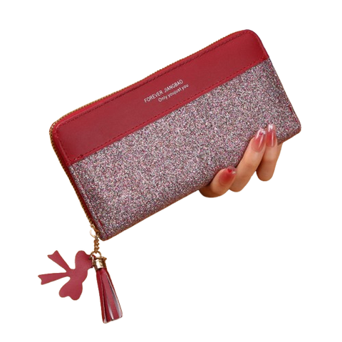 Women's Zipper Stitching Solid Color Tassel Wild