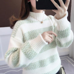 Raw Sweater Female Loose Outer Wear