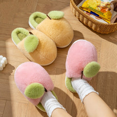 New Winter Chunky-soled Warm Plush Indoor Cotton Slippers