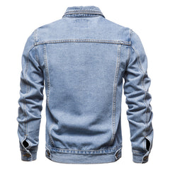 Men's Denim Jacket Cotton Casual Slim