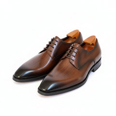 Wood Grain Pattern Men's Fashion Shoes