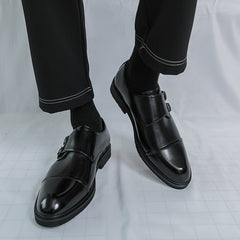 Pointed-toe Business Formal Leather Shoes
