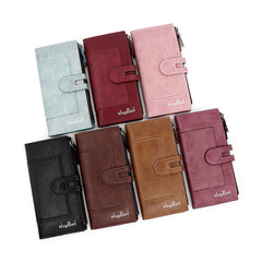Fashion Minimalist Magnetic Buckle Multi-card Slots